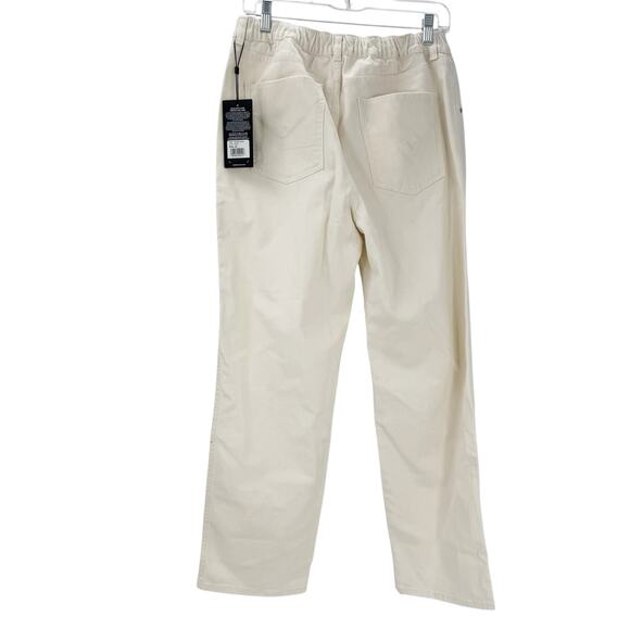 Hudson Remi High-Rise Stretch Straight-Leg Ankle Jeans Ecru Size 30 NWT - Picture 5 of 13